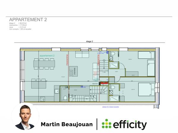Appartement 4 pièces - 107 m² Bien prestige