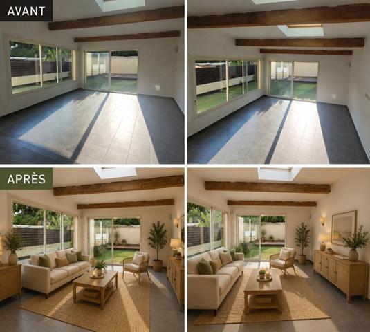 Maison T6 -  101m², garage, jardin piscinable à Coursan