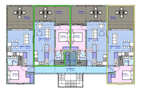 Appartement à vendre 2 pièces de 43 m²