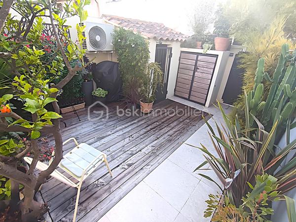 À VENDRE – SOMPTUEUSE MAISON HAUT DE GAMME 5 PIÈCES DE 131 m² AVEC BUREAU, PIÉCE POLYVALENTE, JARDIN, COUR TROPICALE ET GARAGE – DPE : A – PROCHE PLAGES – SECTEUR BOUILLIBAYE – SIX-FOURS-LES-PLAGES – 449 000 €

Vivez l’alliance parfaite entre authenticité et luxe dans cette maison de hameau du XIXᵉ siècle, entièrement rénovée avec des matériaux haut de gamme, offre un confort optimal et une excellente performance énergétique (DPE A), sans aucun travaux à prévoir.

Située à 10 minutes à pied du centre-ville (700 m) et à quelques minutes de la plage, dans le quartier prisé de Bouillibaye, cette maison offre un cadre de vie privilégié, avec commerces, écoles et espaces verts à proximité.
________________________________________
🔹 Caractéristiques principales :

•	Surface habitable : 13O m² (Carrez : 112 m²)
•	Terrain : 115 m²
•	Pièces : 5 pièces, dont 4 chambres + bureau + pièce polyvalente
•	Taxe foncière : 1 586 € / an
•	DPE : A et GES : A

Rez-de-chaussée (50 m²) :
   •	Entrée avec porte d’époque
   •	Agréable séjour spacieux avec cheminée à insert
   •	Salle d’eau moderne avec douche à l’italienne, WC et rangements
   •	Cuisine équipée haut de gamme (16 m²) donnant sur une terrasse avec récupérateur d’eau de pluie
1er étage :
   •	3 chambres
   •	Dressing ou pièce polyvalente
   •	WC séparé avec rangements
   •	Superbe salle de bain moderne avec carrelage effet marbre et sèche-serviettes haut de gamme
2ᵉ étage :
   •	Sublime chambre parentale de 27 m² avec dressing et espace détente
________________________________________
🔹 Extérieurs :

•	Cour tropicale à l’entrée, ornée de plantes luxuriantes
•	Terrasse côté cuisine
•	Abri de jardin avec branchement prévu pour jacuzzi
•	Local élégant pour dissimuler les poubelles
•	Garage de 14 m² avec mezzanine pour rangement
•	Stationnement supplémentaire à proximité
________________________________________
🔹 Confort & équipements :

•	Double vitrage
•	Climatisations réversibles dans toutes les pièces
•	Cheminée à insert avec répartiteur dans les chambres (ramonée septembre 2025)
•	Arrosage automatique
•	Plaque Tépagnaki 
•	Cave à vin
•	2 cumulus intelligents Ariston de 65 L avec étude des habitudes
•	Fibre optique
•	Tout-à-l’égout
•	Poutres apparentes
•	Récupérateur d’eau de pluie
________________________________________
🔹 Rénovation haut de gamme (2021-2023) :

•	Rénovation complète de la maison
•	Installation de matériaux luxueux et durables : carrelage effet marbre, sèche-serviettes haut de gamme, plaques et hotte de cuisine de qualité supérieure, et des équipements de prestige dans chaque pièce
•	Escalier en colimaçon design avec lustre signé par un architecte
•	VMC entièrement refaite 
•	Compteur électrique rénové en intégralité
•	Réseau d’eau entièrement rénové avec conduites de plus grand diamètre
•	Installation d’une pompe de relevage avec un puits conséquent récupérant toutes les eaux 
•	Pose d’un double clapet anti-retour pour les eaux usées, garantissant qu’elles ne refluent pas
•	Solins rénovés entièrement, Toiture impeccable
•	Garage rénové avec mezzanine
________________________________________
💎 Points forts :

•	Maison entièrement rénovée, aucun travaux à prévoir
•	Standing haut de gamme
•	Quartier recherché, à proximité du centre-ville
•	Jardin et espaces extérieurs propices à la détente et aux moments conviviaux

Une maison d’exception prête à accueillir votre famille dans le confort et l’élégance.

Parcourez les photos pour consulter le plan 2D de la maison et profitez de la visite virtuelle pour vous immerger dans chaque pièce.

Pour organiser une visite, contactez Kévin LEXA au 06 50 74 25 70 - (Réf. 307 765).  Disponible 7J/7.