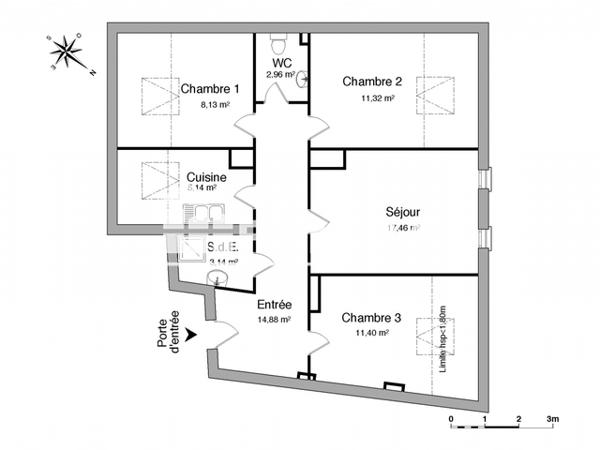 Location Appartement 4 pièces 74.43 m² - 28 RUE JOFFRE Thionville 57100