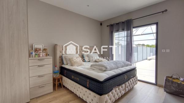 Maison 193m2, 8 pièces 5 chambres, piscine chauffée