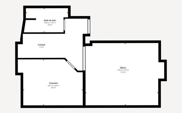 Appartement à vendre    2 pièces •  Belfort