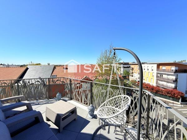 Dernier étage, terrasse et vue dégagée à Villiers