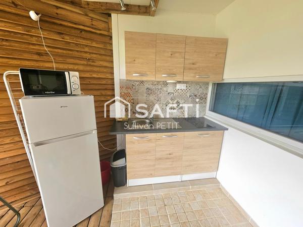 Studio de 22 m² + terrasse à l'hôtel Carayou