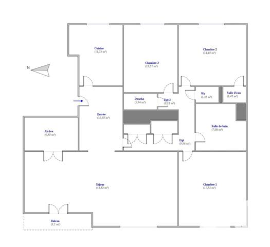 Appartement à vendre 5 pièces 140,15 m² Lyon 6