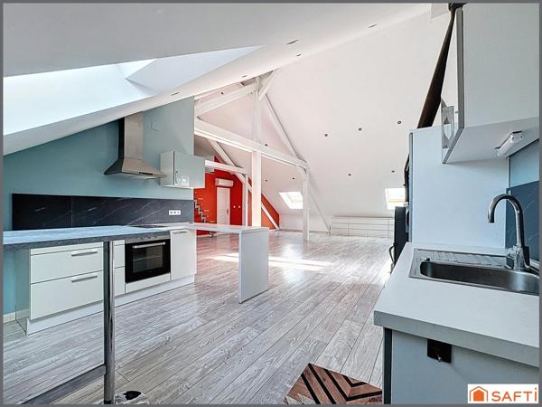 Le Ban Saint Martin, appartement coup de coeur sous les toits.