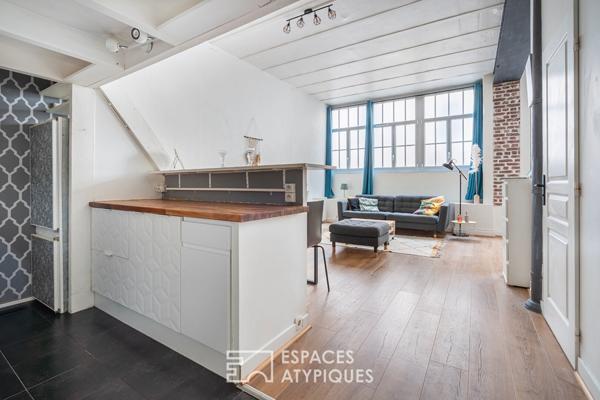 Ancien atelier dans une ancienne usine en briques