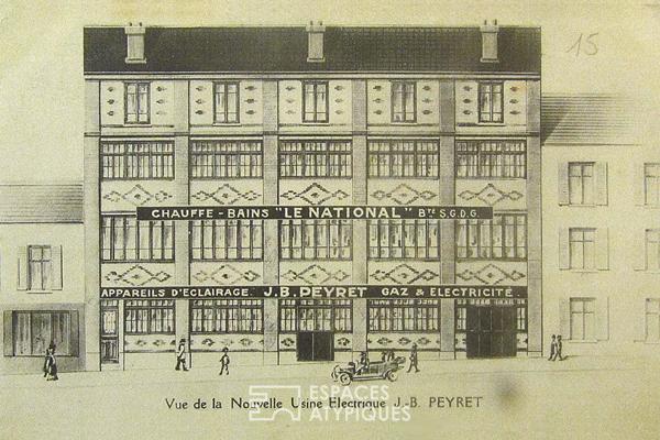 Ancien atelier dans une ancienne usine en briques