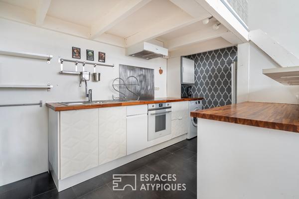 Ancien atelier dans une ancienne usine en briques