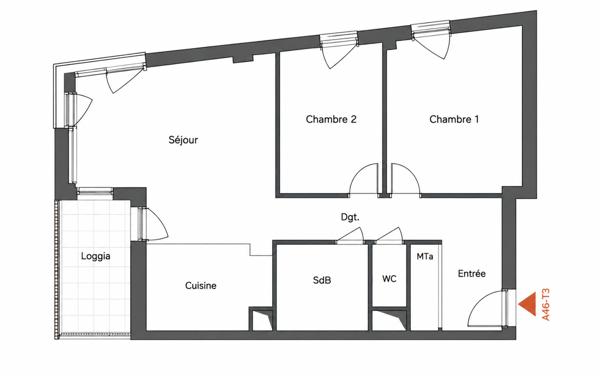Appartement
         3 pièces
        - 63 m² Exclusivité 325 000 € *