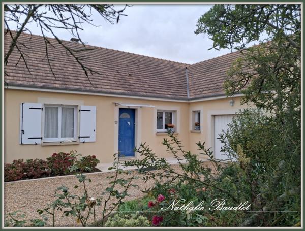 Brûlon (72350) Maion PLAIN-PIED, 4 chambres, sde, sdb, garage, jardin