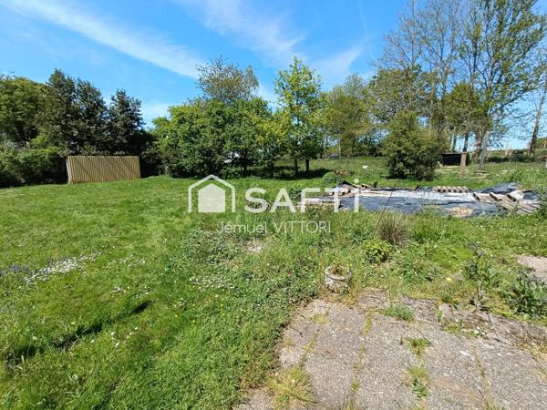 Maison en pierre 2 chambres, terrain 1800m²