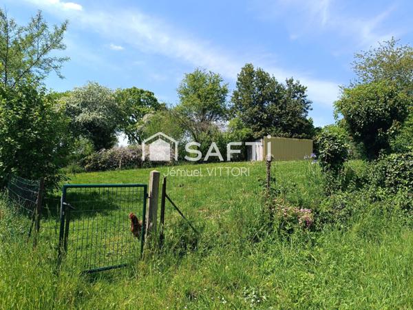 Maison en pierre 2 chambres, terrain 1800m²