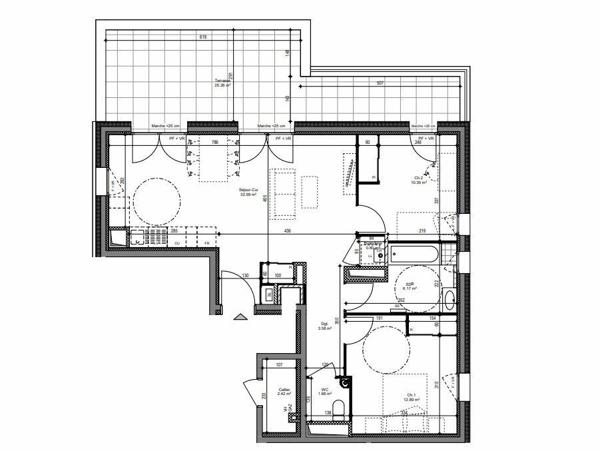Appartement à vendre    3 pièces • 67,69 m2 Saint-Cassin