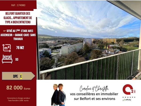 Appartement 4 pièces - 76 m² Exclusivité efficity