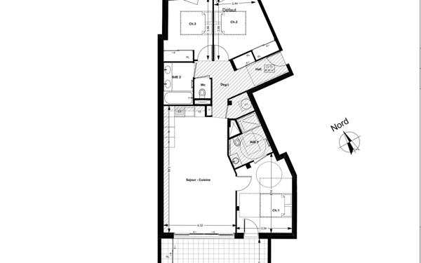 Appartement à vendre    4 pièces • 86,69 m2 Aix-en-Provence