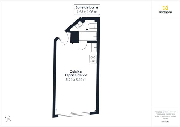 Idéal investissement locatif ! Studio lumineux de 19 m² - Rue de Tolbiac, Paris 13e