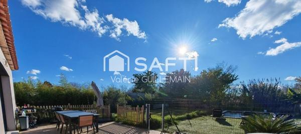 Maison plain pied de 120m² sur 986m² de terrain avec piscine