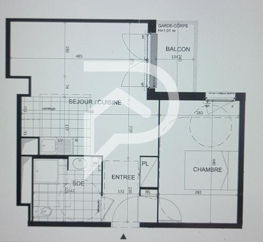 Appartement 2 pièces 44.3 m2