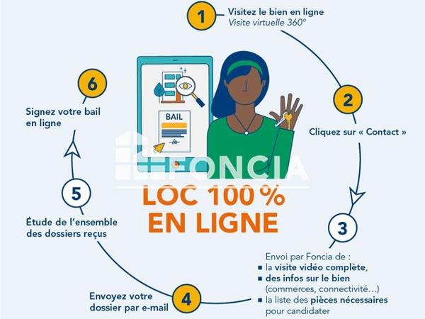 Location Studio 23.39 m² - 12 B RUE DES PLANTES Rennes 35700