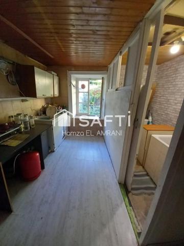 Maison de ville avec jardin, garage terrasse, atelier