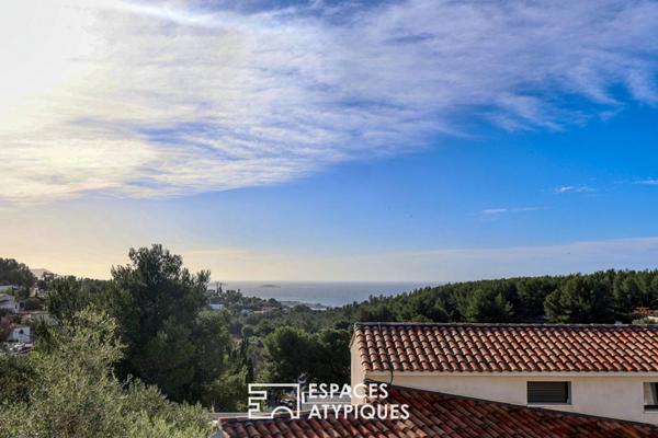 Villa contemporaine vue mer