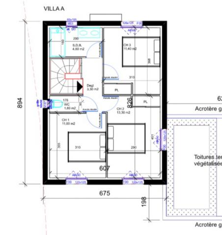 Saint-Brès (34670) Villa - 90.7m²