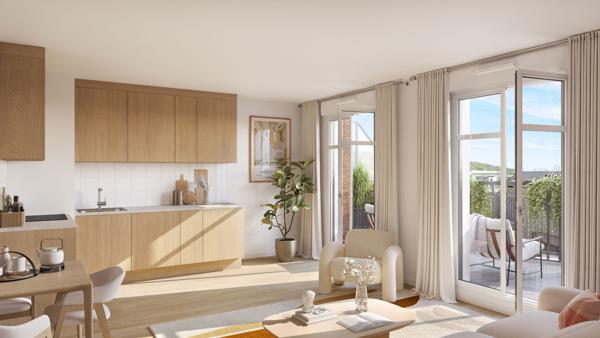 Appartement T4 (126.83M2) neuf avec grands extérieurs ( 43.9M2) Centre d'Orsay Proche RER B