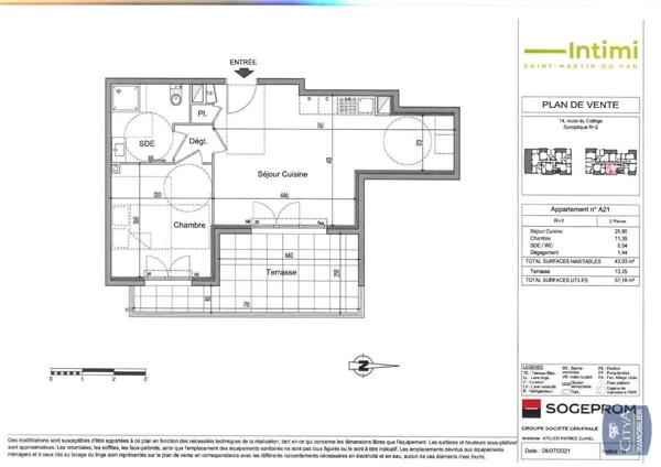 Appartement à louer 2 pièces 43.93m² Saint-Martin-du-Var (06670)