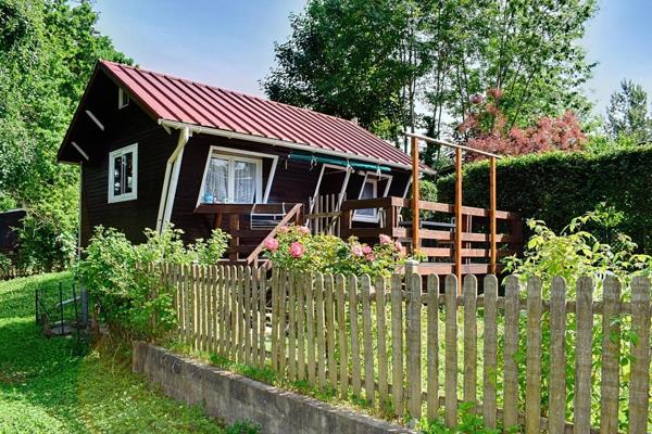 terrain avec chalet d'agrément