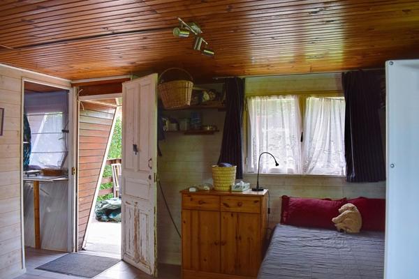 terrain avec chalet d'agrément