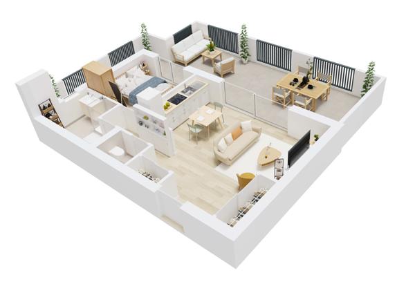 Nouveau programme à Propriano : T2 avec terrasses et parking intérieur Propriano (20110)