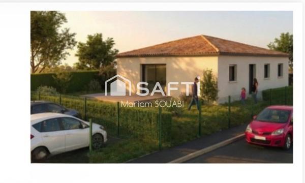 Villa en construction 116m2, parcelle 482m2