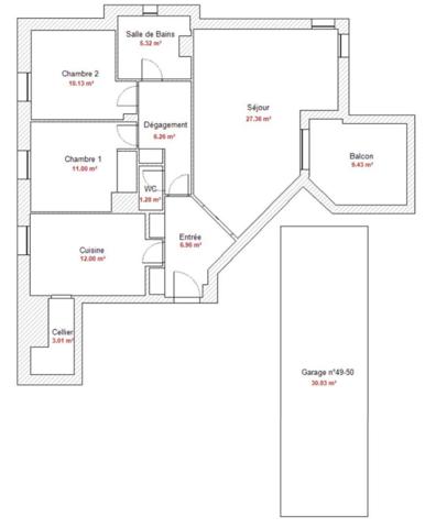 Exclusivité – T3 avec balcon & garage – Tassin-la-Demi-Lune