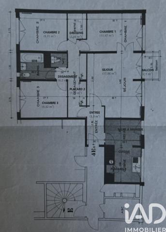 Appartement à vendre 4 pièces 78 m² Pantin