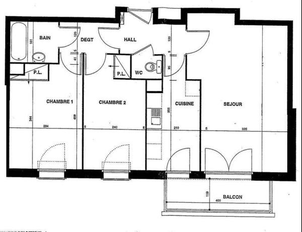 Appartement 3 pièces - 44000 Nantes -  Dalby