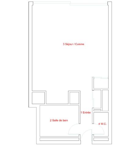 PUTEAUX / LA DEFENSE Studio de 27 m² avec cave et parking