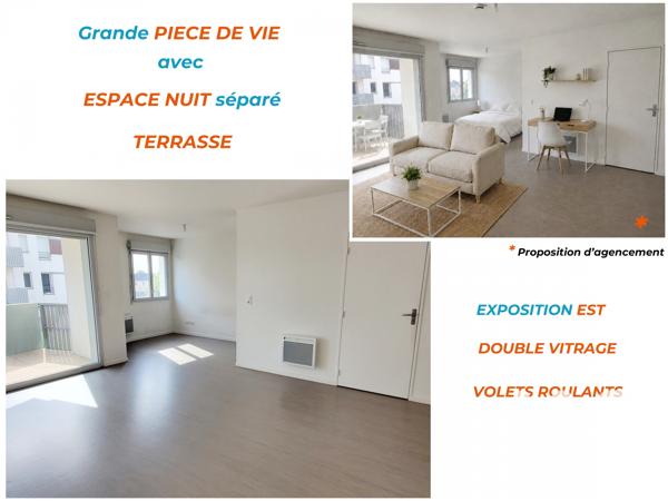 Studio à vendre 35,6 m² Tours