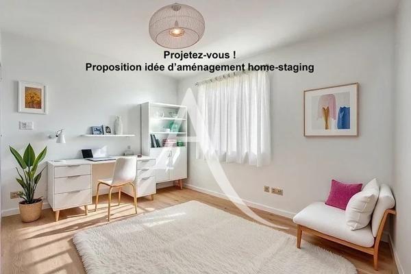 Maison PLAIN-PIED INDIVIDUELLE avec 3 chambres garage et terrain.