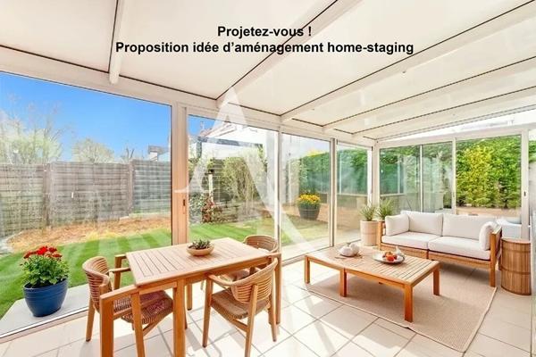 Maison PLAIN-PIED INDIVIDUELLE avec 3 chambres garage et terrain.