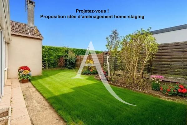 Maison PLAIN-PIED INDIVIDUELLE avec 3 chambres garage et terrain.