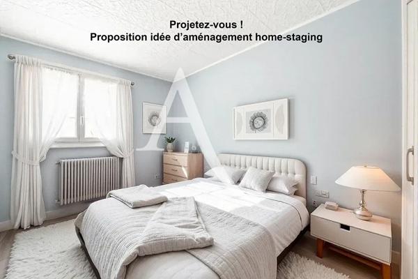 Maison PLAIN-PIED INDIVIDUELLE avec 3 chambres garage et terrain.