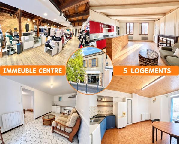 IMMEUBLE AVEC LOCAL COMMERCIAL ET 3 APPARTEMENTS