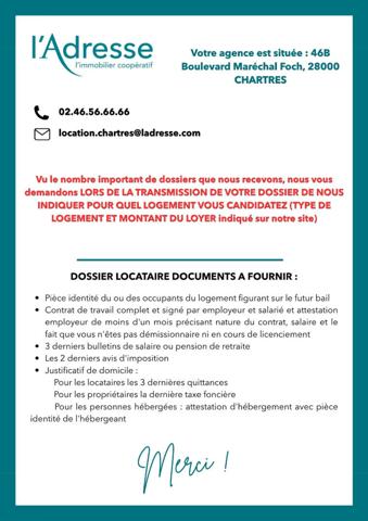 Appartement Chartres 3 pièce(s) 59.80 m2