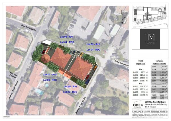 Appartement T4 à vendre  4 pièces - 105,42 m2 MONTPELLIER - 34