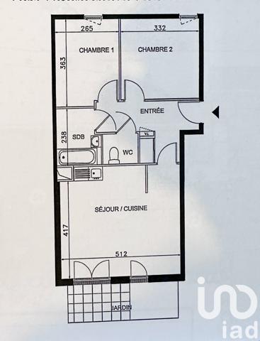 Appartement à vendre 3 pièces 58 m² Trappes