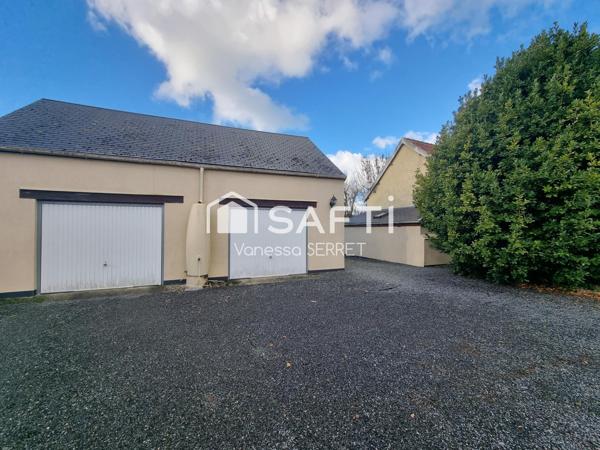 Maison 79 m² – Terrain 1 001 m² – Double garage indépendant