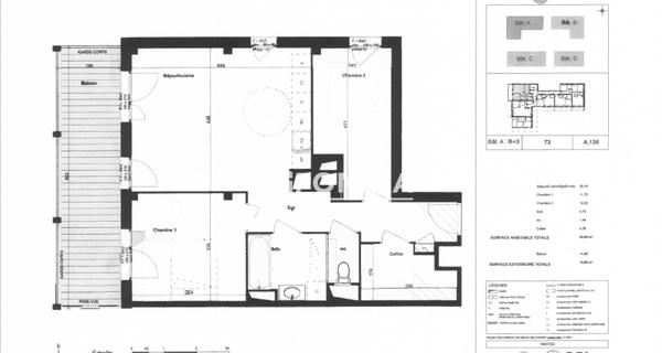 Location Appartement 3 pièces 64.66 m² - Trévoux 01600