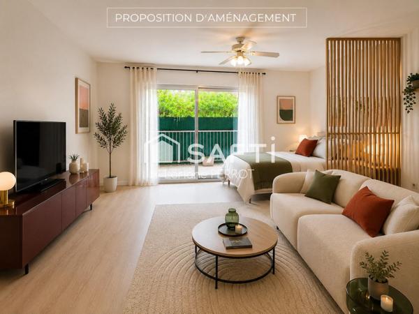 Martigues – Jonquières | T1 de 30 m² avec balcon arboré – Idéal investissement ou premier achat